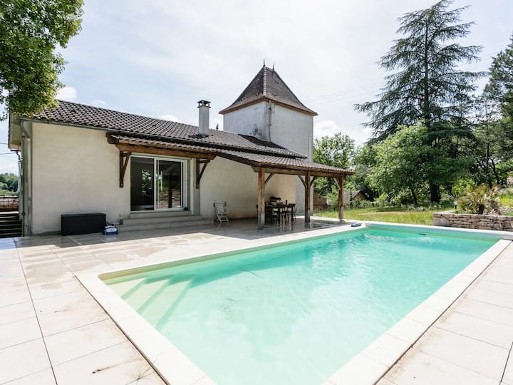 Maison Climatisée, Piscine Privée - 6 Pers. - Cahors