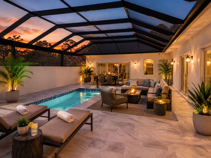 The Oasis On Johns | Heated Pool | 3 Br Private - Lehigh Acres, FL