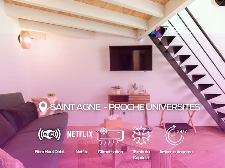 Cosy Saint Agne - Métro Ligne B Proche Universités - Toulouse