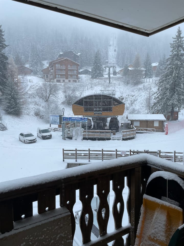 Studio Cabine Face Aux Départs Des Pistes - Valfréjus