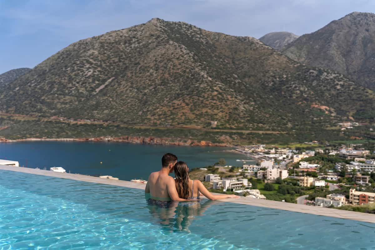 Pools, terraces and outdoor dining at AZUR Luxury Villas