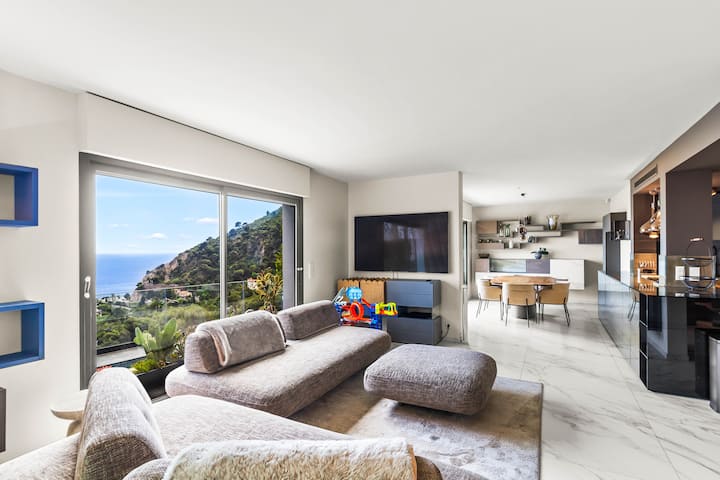 Villa Avec Vue Mer Panoramique - Piscine Privée - Èze
