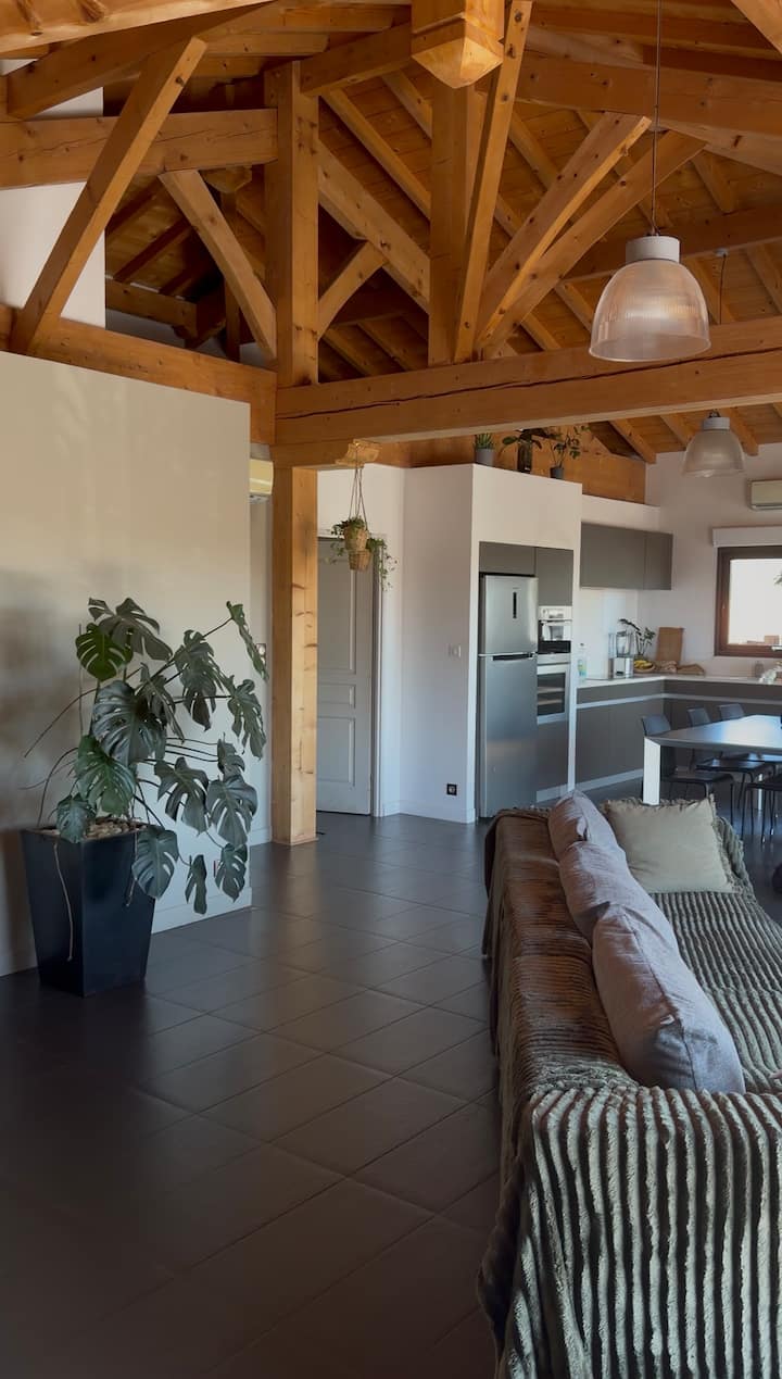 Maison En Bois Avec Piscine Proche Des Plages - バイヨンヌ