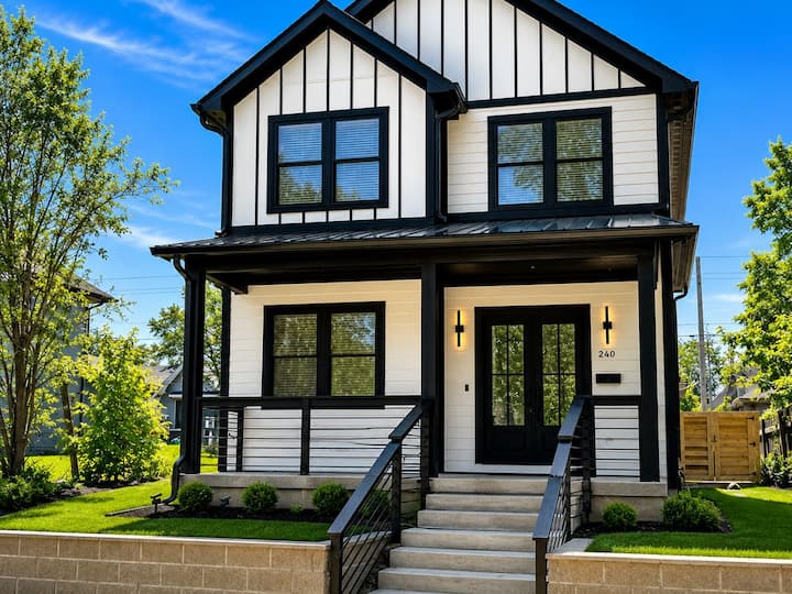 New Modern 4br Retreat  Sleeps 8  Near Downtown - Indianapolis, IN