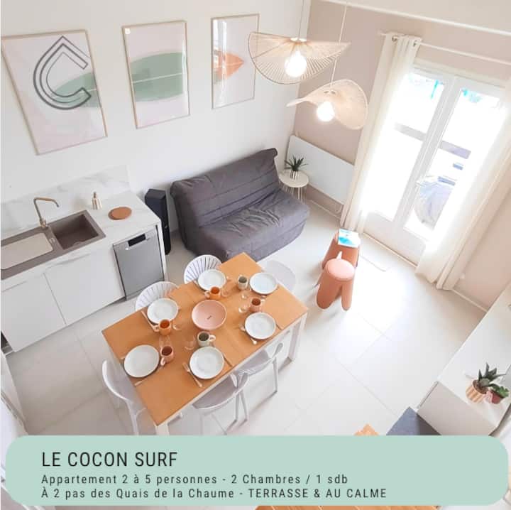 Le Cocon Surf - 2 à 5 Couchages - La Chaume - Les Sables-d'Olonne