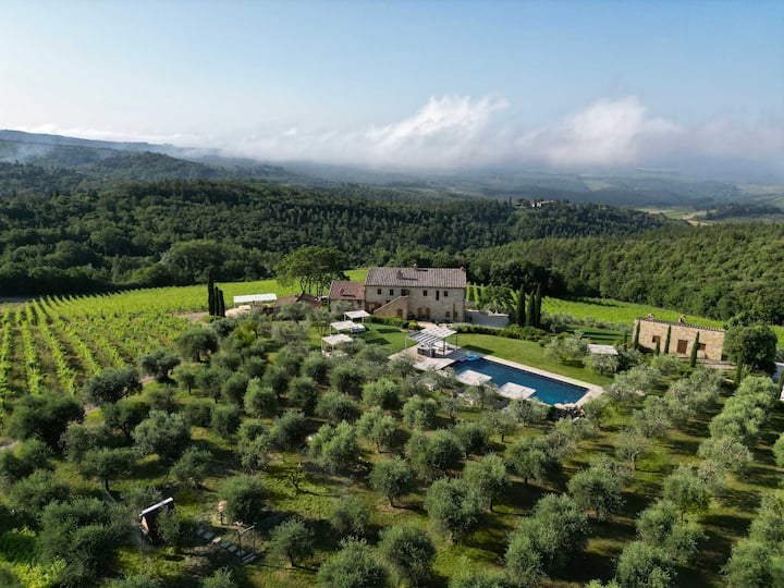 Tuscan Estate | Il Cellese Vineyard | Indoor Pool - Poggibonsi