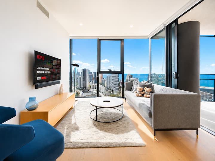 Luxury S Casino Apt-sky Sea 2bdr 2bath 31f Netflix - Gold Coast