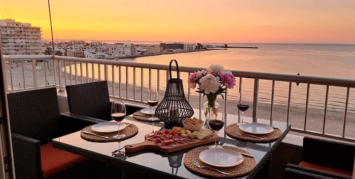 Terraza De Lujo Frente Al Mar I 3 Hab I 2 Baños - Santa Pola