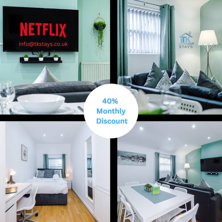 1 Bed - Double Sofa Bed - 4 Guests - Liverpool