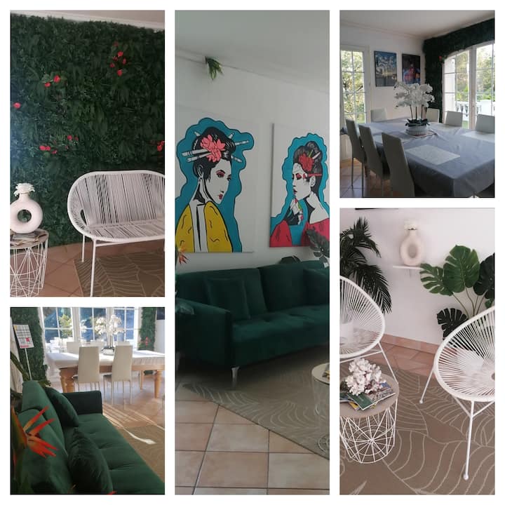 Magnifique Villa Hauteur Nice Nord 6/ 8 Personnes - Nice