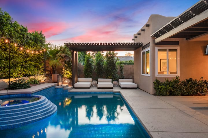 Mission Azul | Private Garden | Pool & Hot Tub - Bermuda Dunes, CA