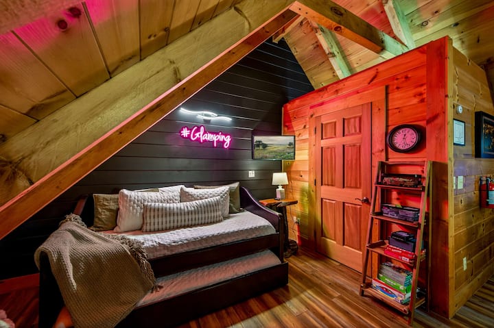Glamping en el loft de arriba
