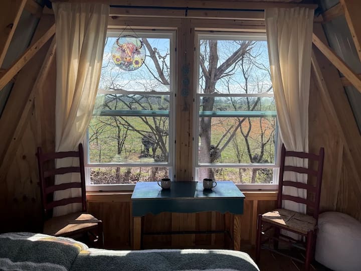 Cozy A-frame On A Highland Cow Farm - ETSU, Kingsport