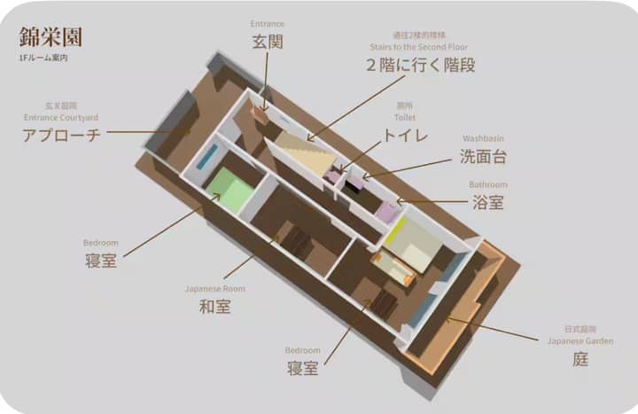 錦・榮園｜庭付和モダン貸切ヴィラ｜6寝室・3バス3wc・名駅徒歩圏・p1台 - Nagoya
