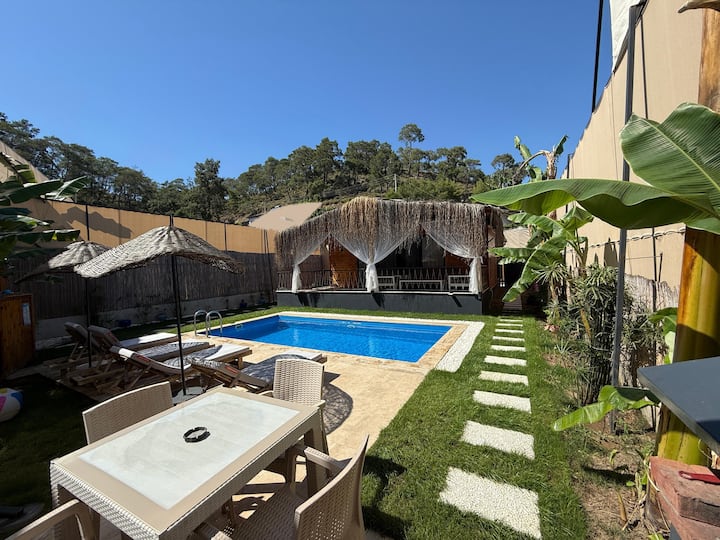 Jakuzi ,Plaja 850 Metre,havuzu Muhafazakar Villa - Fethiye