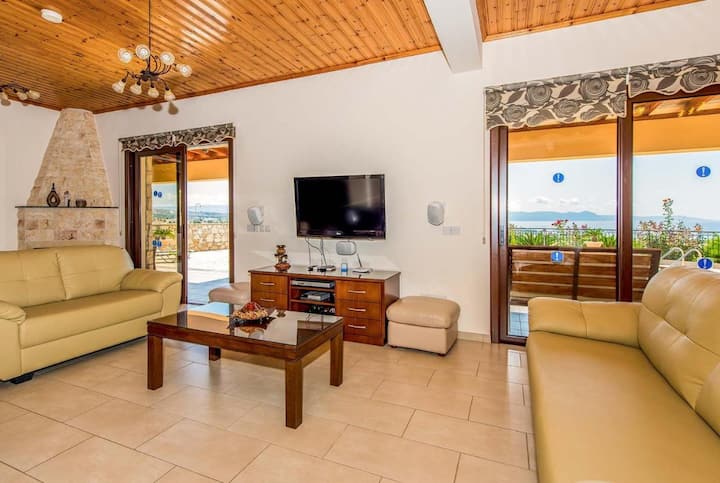Argaka Sunset Seaview Villa W/ Pool - Argaka