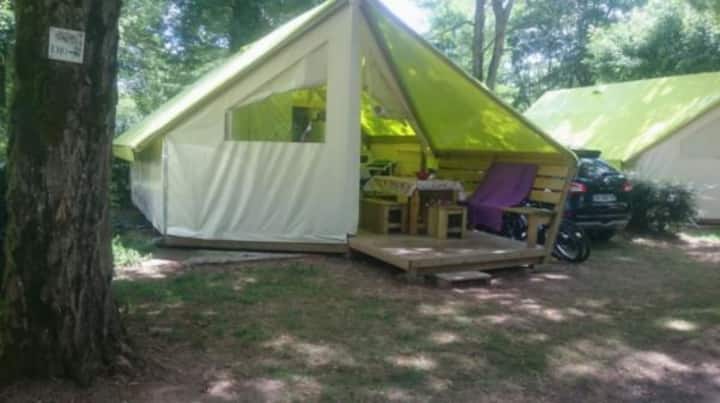 Tente Junior Avec Sanitaire, 2 Chambres 5 Personne - Le Bugue