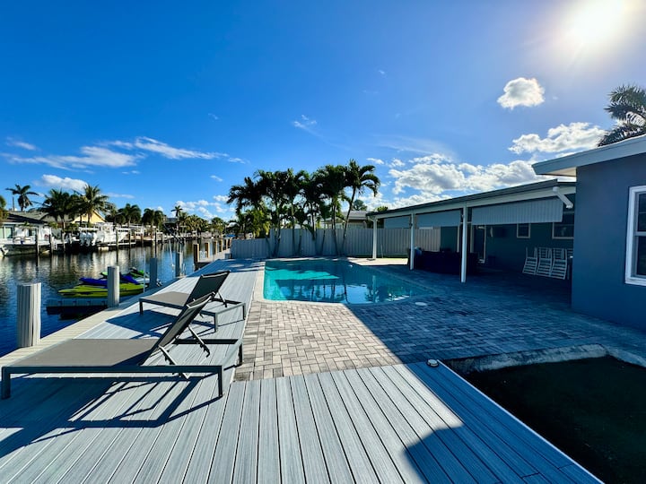 Luxury Canal Home With Pool & Dock | Pompano Beach - Pompano Beach, FL
