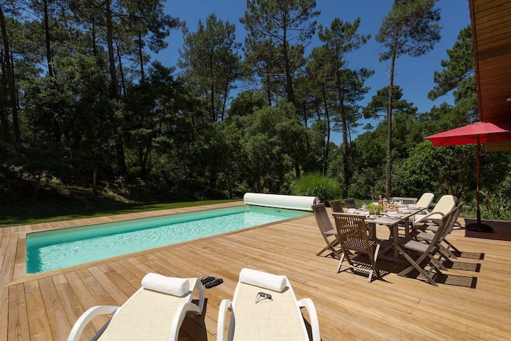 Grande Villa Au Cœur De La Forêt Avec Piscine - Messanges