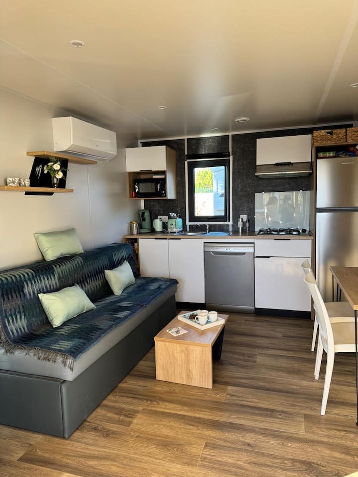 Mobil-home Climatisé Camping La Marine 4* Premium - Port Camargue
