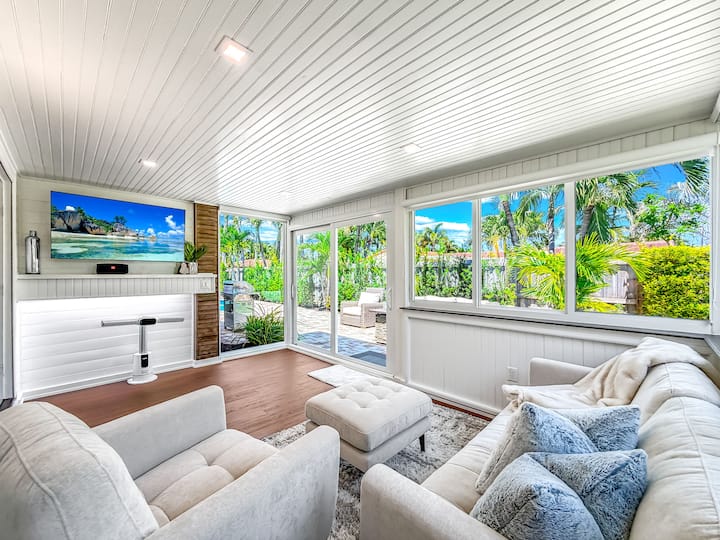 Tropical Pool! Private Home+close 2 Beach+firepit! - Pompano Beach, FL