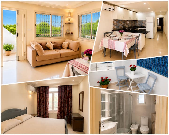 “Bright Flat • Beach 200m • Privacy & Relax” - Hammamet