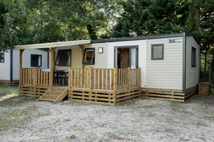 Mobil-home Confort+ 3 Chambres 6 Personnes, Terras - Messanges
