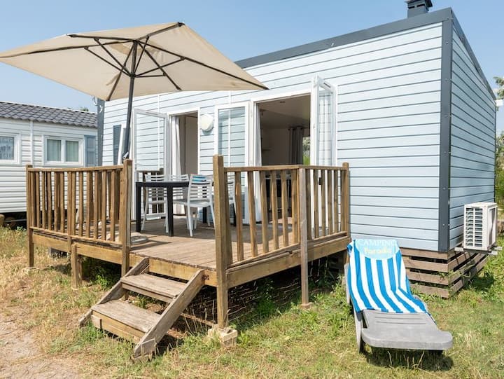 Mobil-home Confort+ 2ch 4pers Sl, Clim, Tv, 27m² ( - Gruissan