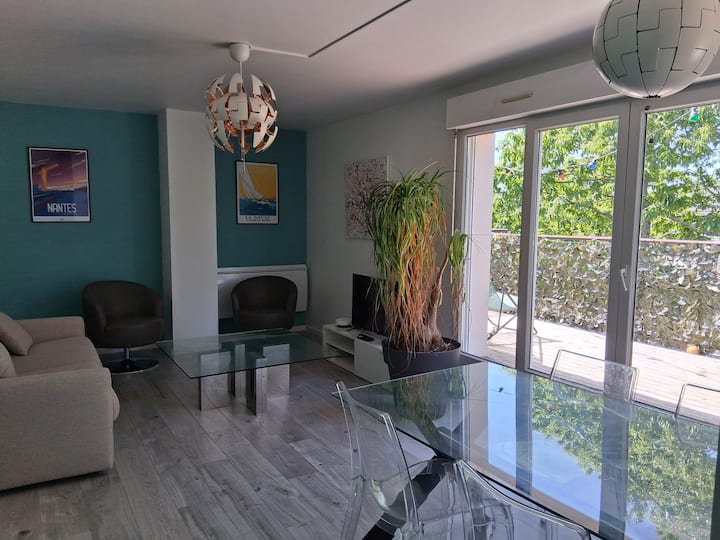 Appartement T2 Terrasse Avec Parking Sécurisé - La Chapelle-sur-Erdre