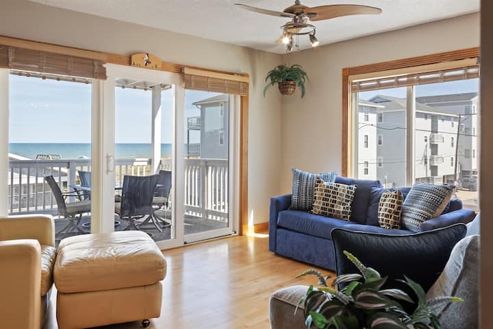 Ocean & Lake View |3br |Steps To Beach & Boardwalk - Carolina Beach, NC