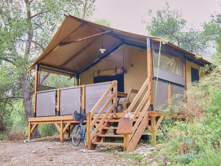 Tente Lodge Premium 3 Pièces 5 Personnes Climatis - Orgon