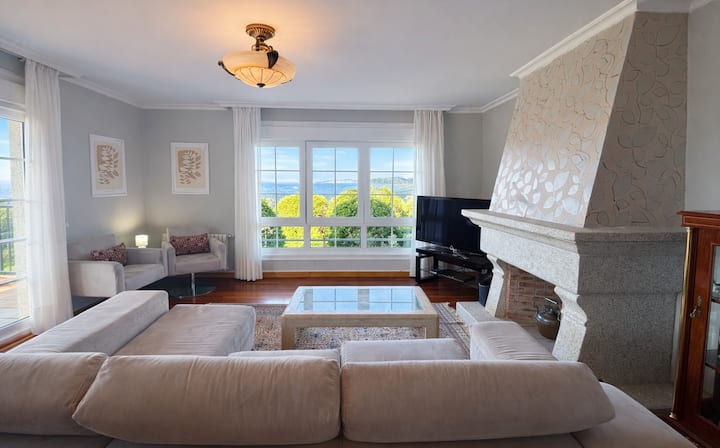 Holibai Mar Y Sol Villa Con Jardín Y Vistas Al Mar - Baiona