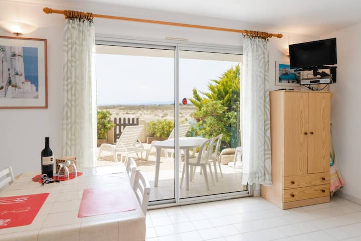 Msr3 : Appartement 2 Pièces Avec Vue Mer Et Accès - Gruissan