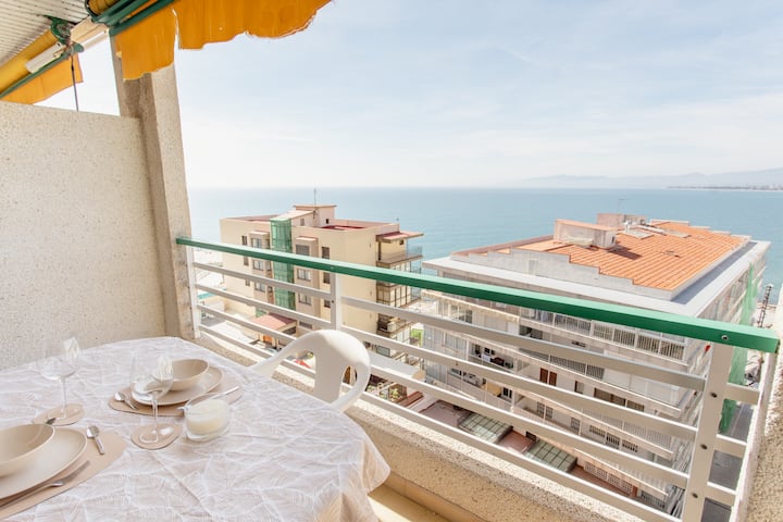 Salou | Vue Sur Mer | 1 Chambre | Wi-fi | Terrasse - Tarragona