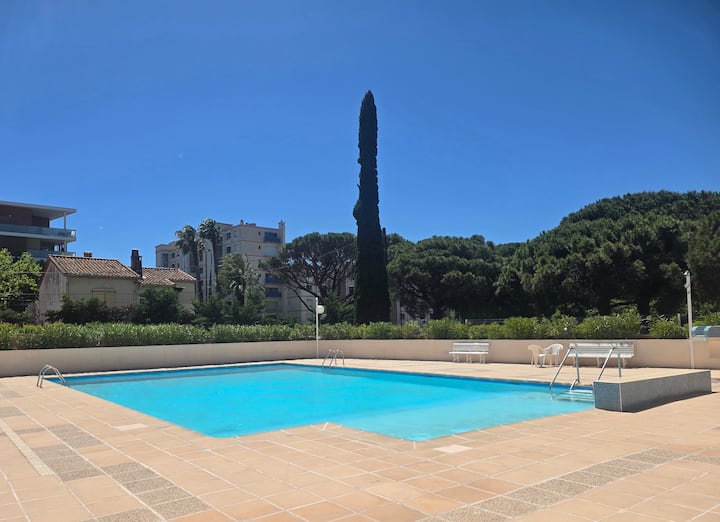 Studio 4 Pers Avec Piscine à 350 M Plage - Fréjus