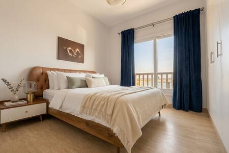 El Gouna luxury apartment lagoon and pool view