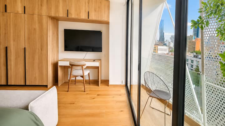Brand-new Highfloor Loft With Angel View + Rooftop - Mexico