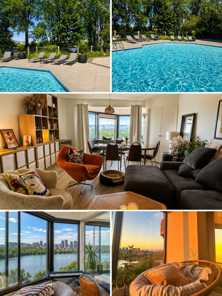 Montreal Sunset View, Heated Pool, Spa, Gym &More - Montreal