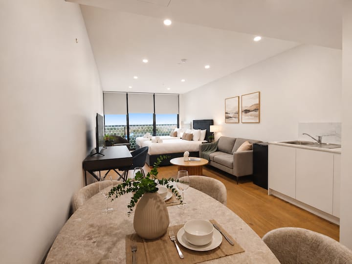 Box Hill万豪城家庭studio｜2张queen Bed｜泳池健身房｜免费停车 - Box Hill
