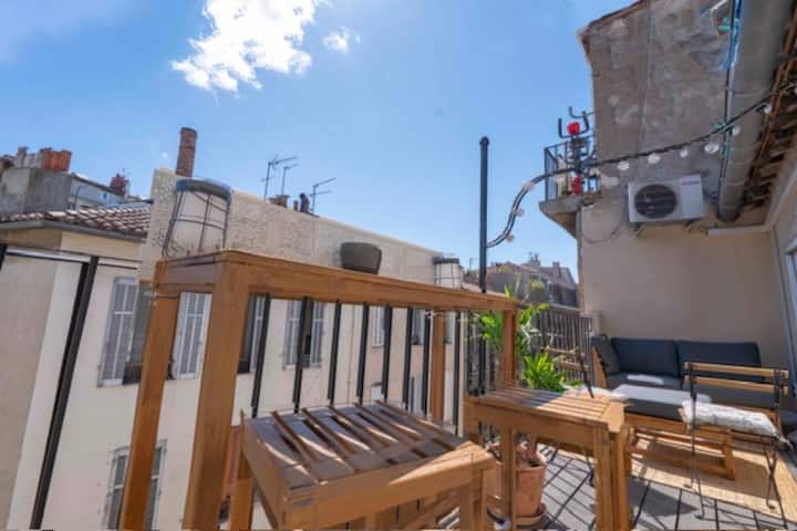 Appartement Avec Terrasse Au Coeur Du Cours Julien - Marseille