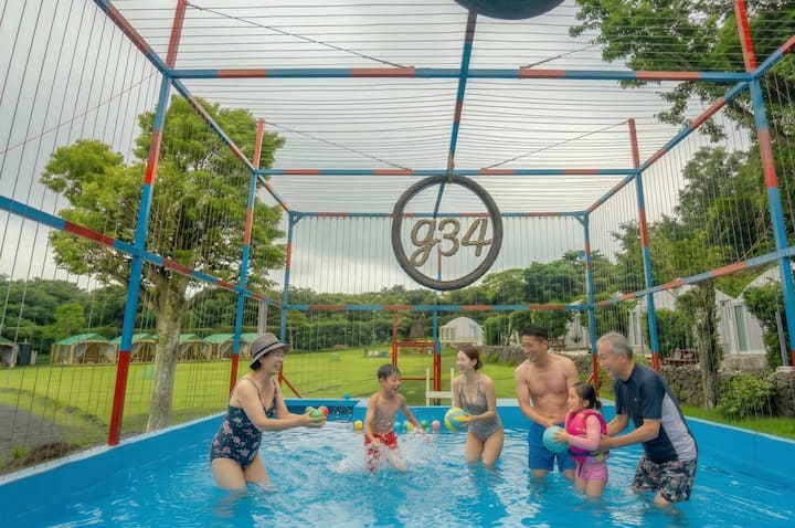 4 Dome Glamping For 4 Families Below Hallasan - 회천동