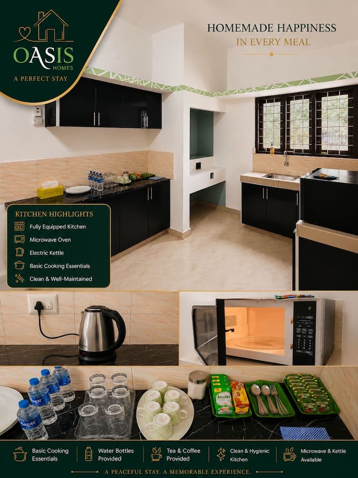 Luxury 3 Bhk Stay -Oasis Homes, Kattappana, Idukki - Kattappana