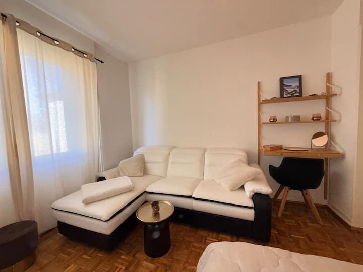 Une Chambre Moderne Dans Un Appartement éLégant - Lausanne