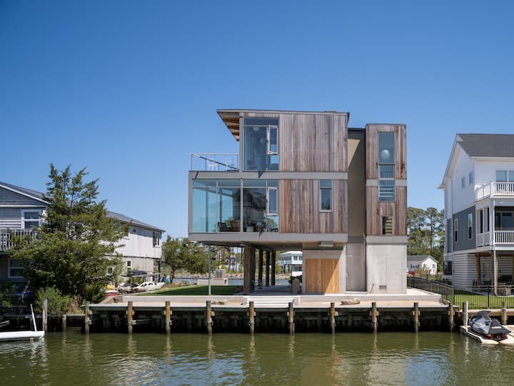 Modernist Waterfront Home | Sleeps 10 | Bethany - Bethany Beach, DE
