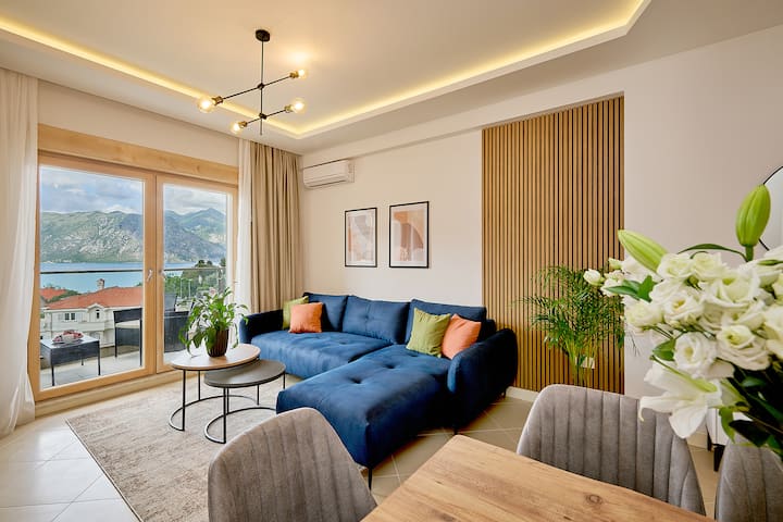 3bd Apartment With Panoramic Sea View - Kotor