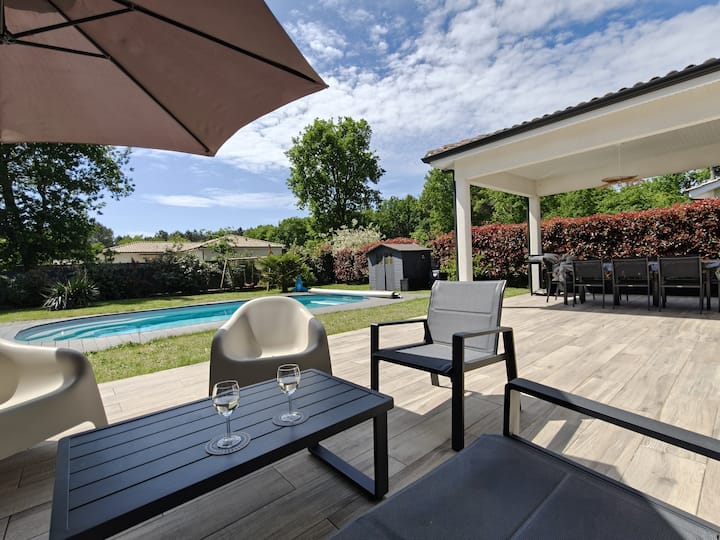 Villa Familiale Avec Piscine Chauffée 7pers/4ch. - Hourtin