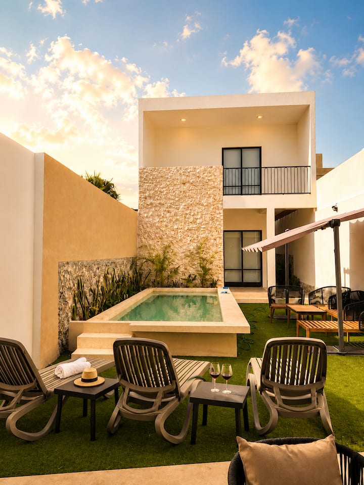 Casa Dalilacentro5ralberca14 Huéspedes. - Mérida