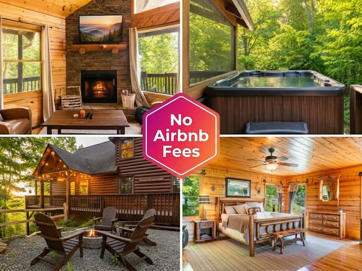 ️Murphy Cabin - Hot Tub, Fire Pit & Views - North Carolina