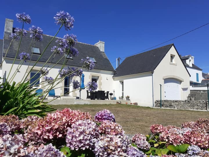 Vue Imprenable Mer, 
Baie Daudierne, Au Calme. - Plozévet