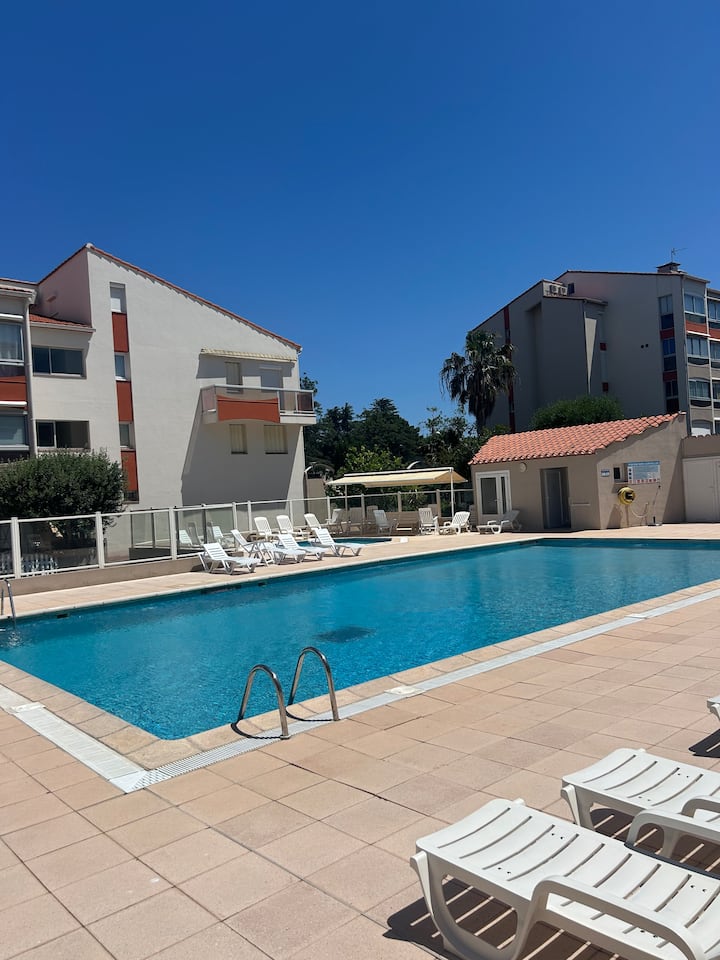 Location Studio Mezzanine Près De La Plage - Argelès-sur-Mer